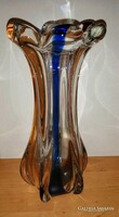 Bohemia vastag üveg váza 29 cm (3-8/d)