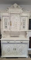 Antique pewter provence sideboard