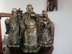 Három kínai bölcs, bronz ötvözet