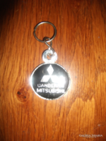 For collectors!Mitsubishi old metal key ring unused