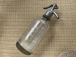 Half liter budapest -wollner bergsmann garai et al adria viii. Szikvízgyár soda bottle, siphon
