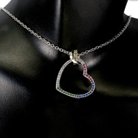 Real heart made 925 sterling silver necklace