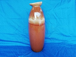 Retro large sized drip glazed vase