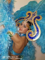 Revue headdress with extra ostrich feathers for sale