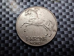 Norvégia 1 korona, 1972