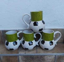 Beautiful soccer ball Krüger children's mug tea mug