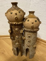 Ilona Kiss roóz - musicians (rare, large size, double ceramic)