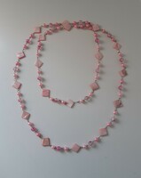 Pink bijou necklace - decorative