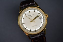 Dugena calendar tropica gold-plated watch