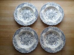 English bristol crown ducal porcelain plate deep plate - piece