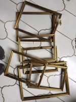 Sale of 7 gold-plated picture frames