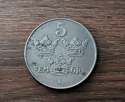 5 Öre, Sweden 1947