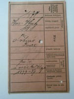 D195312 military index card - imre tobiás hódmezővásárhely - at the cs and kir 46 gy regiment no. 1878