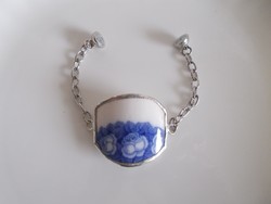 Handcrafted bracelet made of antique earthenware using the Tiffany technique