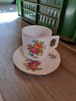 Rare zsolnay floral mocha mug cup collectible piece