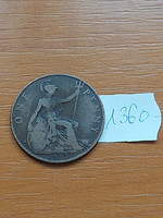 ANGOL ANGLIA 1 PENNY 1917 King George V. 1360