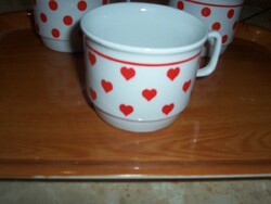 Zsolnay with a red heart + 2 other mugs without a red dot mark
