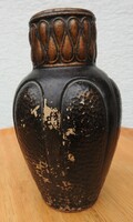 Antique marked earthenware vase
