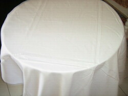 Beautiful high quality white large size damask tablecloth