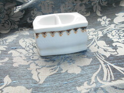 Antik bider porcelán  asztali sótartó