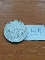 Italy 10 lira 1951 r alu. 909