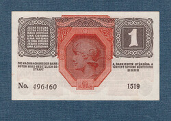 1 Korona 1916 Deutschösterreich bélyegzés UNC -aUNC