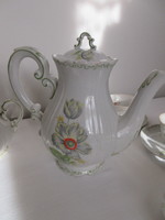 Old Zsolnay, shield seal, floral coffee set. Negotiable!