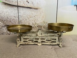 Antique copper tray market scales 5 kg a40