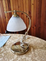 Szarvasi table lamp with a thick glass shade