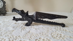 Old Soviet, dragon-shaped metal nut, nutcracker