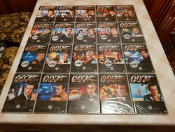 007 James Bond gyűjtemény - 20 DVD - magyar szinkronnal és felirattal,fóliás