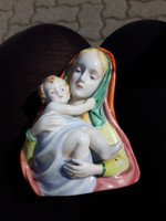 Metzler figural porcelain statue of Virgin Mary with baby Jesus