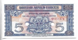 5 shilling shillings 1956 British Armed Forces 1956  2 seria UNC