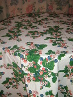 Beautiful vintage forest fruit tablecloth