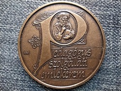 Teacher's service commemorative medal single-sided bronze (id44720)