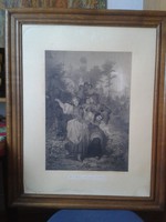 Bieder engraving 1865 without frame !!! - Identified (description) cheap!