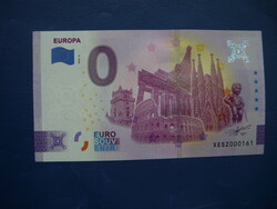 Germany 0 euro 2022 europa! Sagrada familia mannequin pis colosseum! Rare commemorative paper money! Ouch!