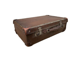 Antik kisméretű női bőrönd