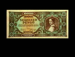 100.000 PENGŐ - 1945 OKTÓBER - Inflációs bankjegy!