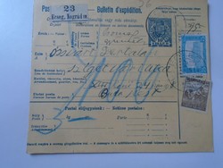Za443.15 Postal consignment note bulletin d'expedition - 1917 -ecseg, Nógrád etc. Bertalan Ozsvárt bp