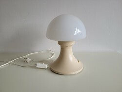 Retro mid century gomba lámpa tejüveg búrás asztali gombalámpa