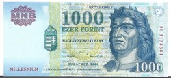 MILLENNIUM 1000 forint 2000 UNC