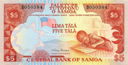 Samoa 5 tala 1985 UNC