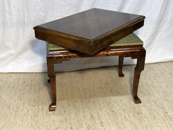 Antique mahogany table + stool in one