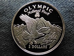 Cook-szigetek Olimpiai Nemzeti Park .500 ezüst 2 Dollár 1996 PP (id69440)