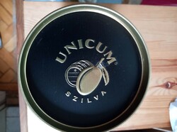 Zwack Unicum szilva pálinkás reklám fém/pléh doboz