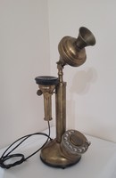 Retro brass telephone replica