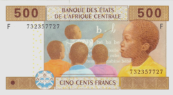 Central African States - Equatorial Guinea 500 francs 2010 unc