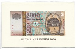 MILLENNIUM 2000 MINTA 2000 forint UNC Nagyon ritka