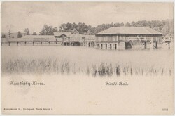 Keszthely-Héviz, Fürdő. 1900 körül. Postatiszta. A képen látható állapotban